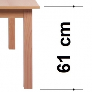výška stolu 61 cm
