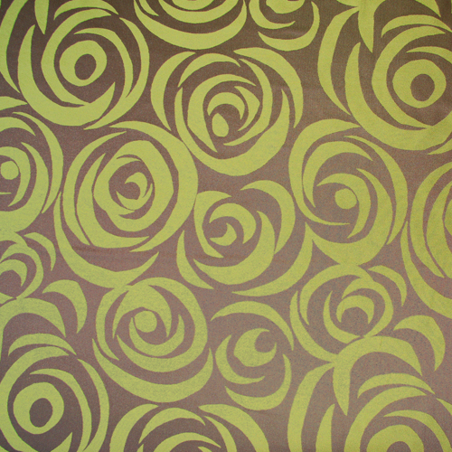 Potahová látka dekor V47 zelená hnědá