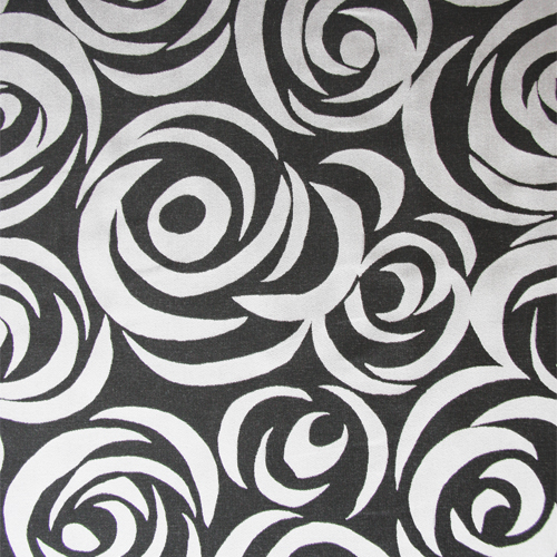 Potahová látka dekor V81 antracit bílá