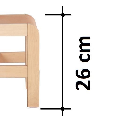 výška sedáku 26 cm