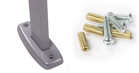 Kotvení lavice do podlahy.