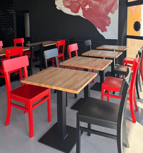 Desky stolu masiv dub s logem