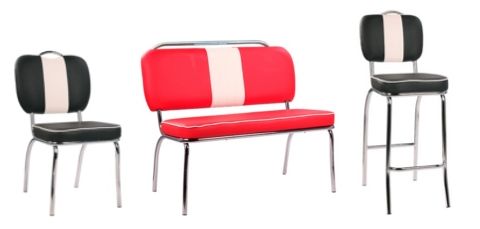 Kovové židle v retro stylu PAULA