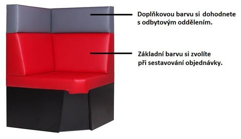 Rohové čalouněné lavice TRENTO BC