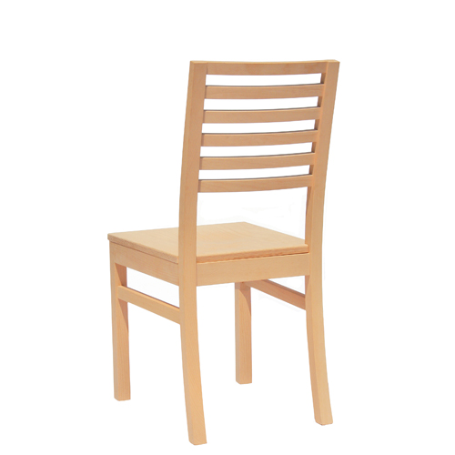 Pohodlné stoličky s dřevěným sedákem