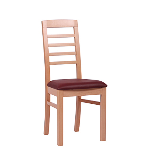 Masivní dřevěná židle pro restaurace.