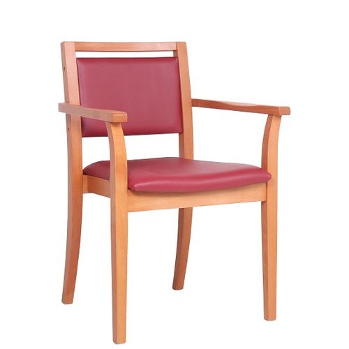 Židle pro seniory RENÉ možnost stohování, odnímatelný sedák