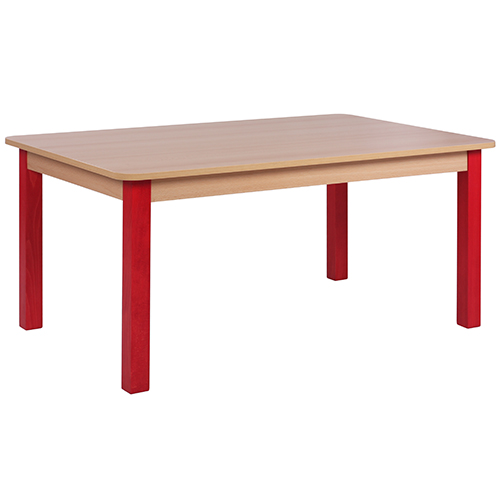 Dětské dřevěné odbélníkové stoly SOLO (více rozměrů)