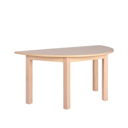 Dětské stoly polokruhové dřevěné 
