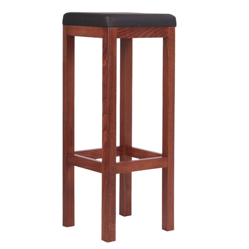 Dřevěné barové židle čalouněný sedák
