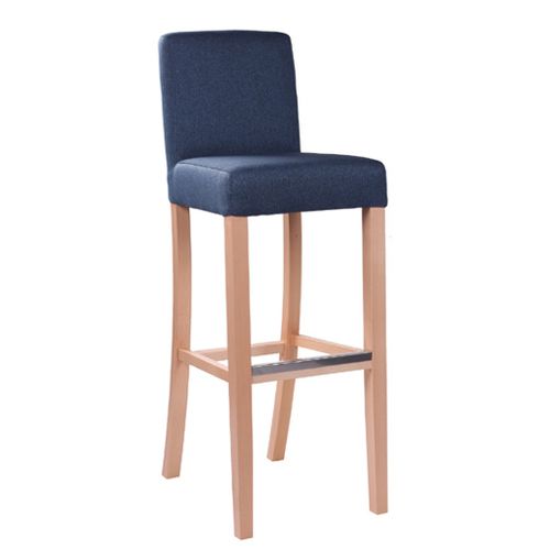 Čalouněná dřevěná barová židle RELA BAR
