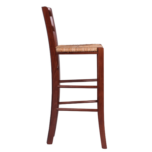 Dřevěné barové židle vyplétaný sedák