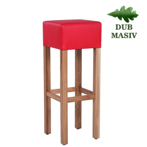 Dřevěná barová židle FABIO D masivní dub