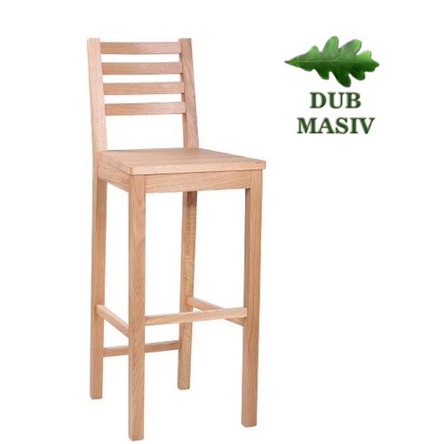 Dřevěné barové židle ARMANDO ME BAR dub masiv