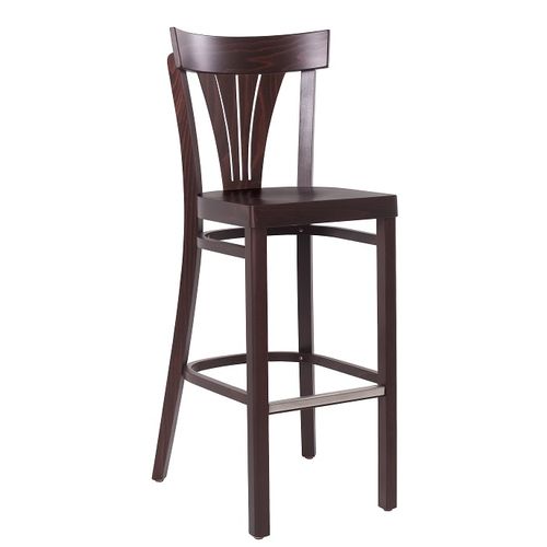 Barové židle VERONA BAR S dřevěný sedák