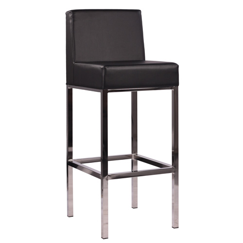 Kovové barové židle s čalouněným sedákem