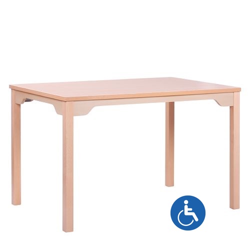 Dřevěné stoly KIAN-R pro vozíčkáře více rozměrů