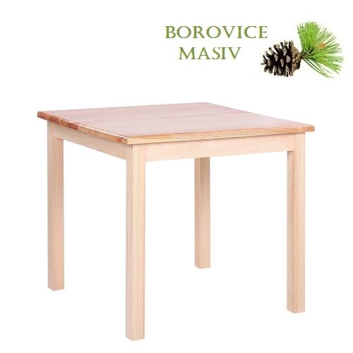 Dřevěné stoly ROBBY 88U borovice masiv jídelní a restaurační stoly