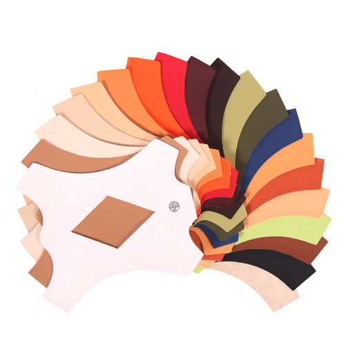barevná paleta textilní koženka