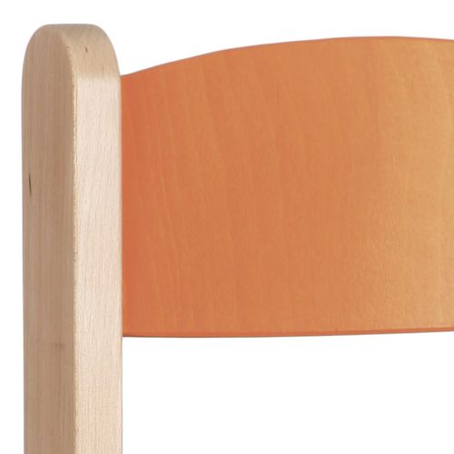 pastelová oranžová opěradlo