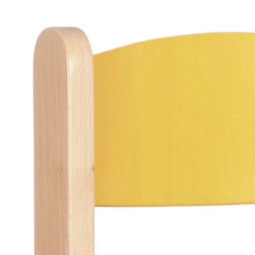 pastelová žlutá opěradlo