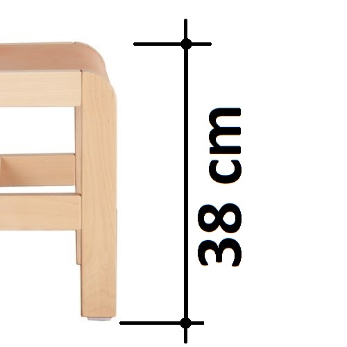 výška sedáku 38 cm