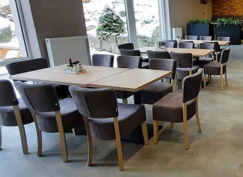 Pohodlné čalouněné židle Restaurační židle