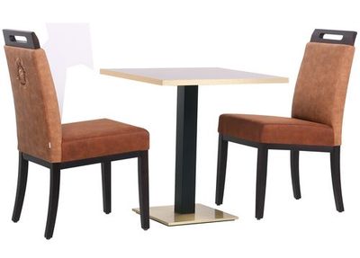 Kovoá noha ke stolu mosaz hranatá