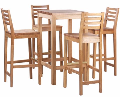 Židle a stoly masivní dub