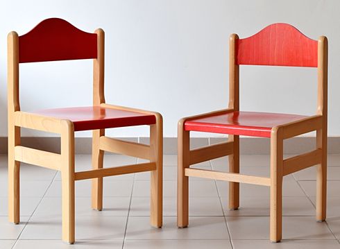 Dětské dřevěné židle D1 barevné