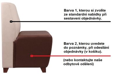 Atypické rozměry a barvy sedací lavice LUKA IE