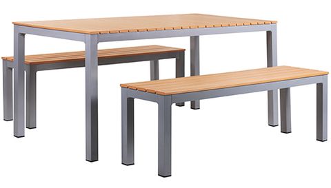 Sestava zahradní stůl a lavice LUNO