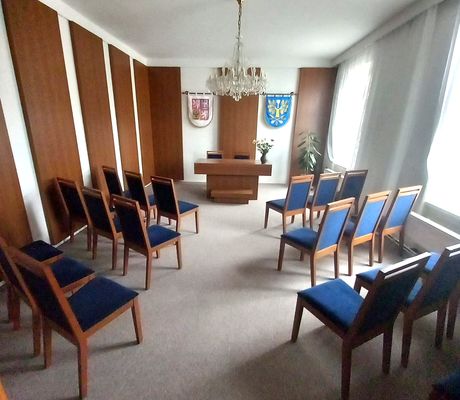 Obřadní síň a jednací prostory v obci Horní Dubenky