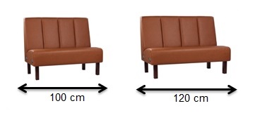 Rozměry lavice CORTINA