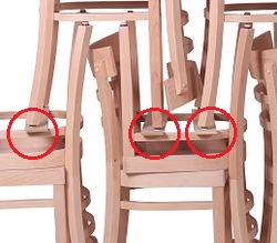 Stohovatelné židle se snadným uskladnění,