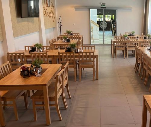 Dřevěné židle masiv buk s dřevěným sedákem