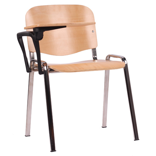 kovové židle s psacím stolečkem