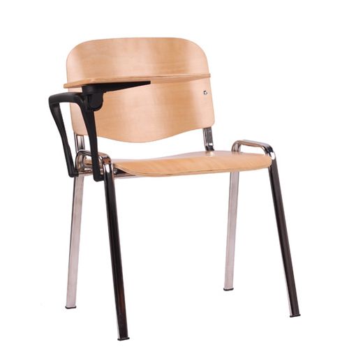Kovové seminární židle s psacímstolkem