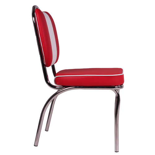 Čalúnené kovové stoličky