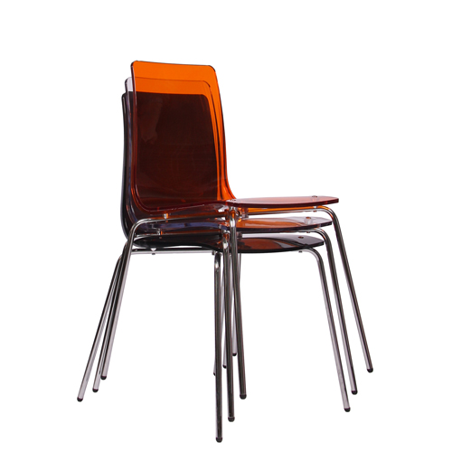 Kovové židle s možností stohování