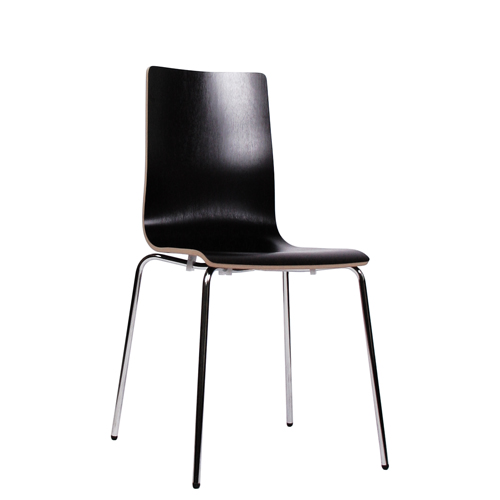 Kovová židle fast food.