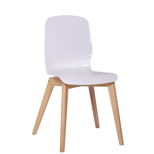Plastové židle dřevěná konstrukce