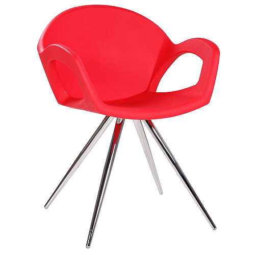 Dizajnové stoličky PEPPER SPIDER plastové s kovovou konštrukciou