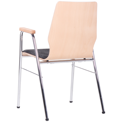 kovové stoličky škrupinové do učební