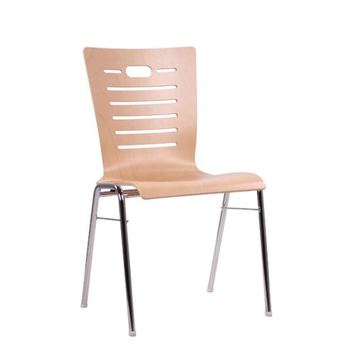 Kovové židle dřevěný sedák