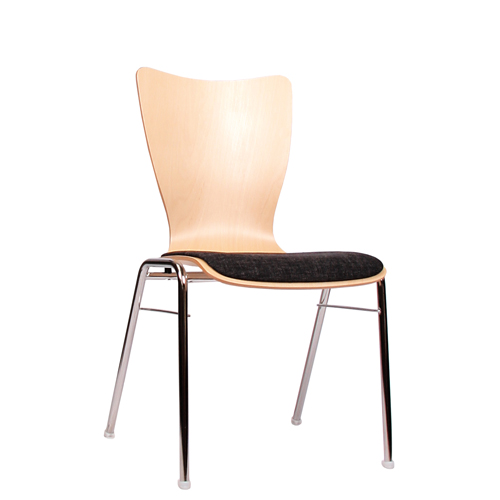 Čalouněná kovová židle
