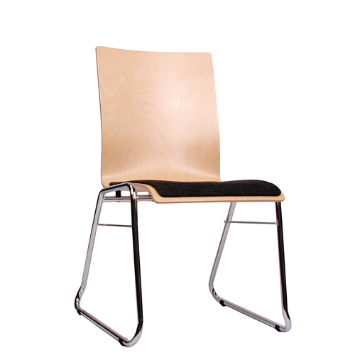 Kovové čalouněné židle do čekárny