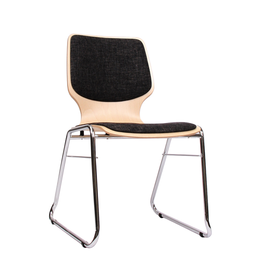 Kovové čalouněné židle do čekárny