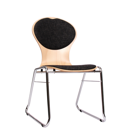 Kovové čalouněné židle do čekárny