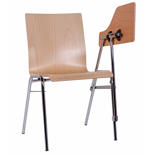 kovoé stoličky s psací podložkou